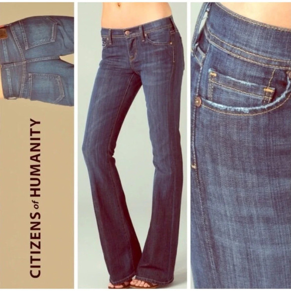 Citizens Of Humanity Womens Size 29 Naomi #065 Stretch Low Waist Flare Denim USA - Picture 2 of 9